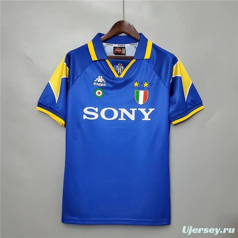 Retro 95/96 Juventus Away Blue Jersey
