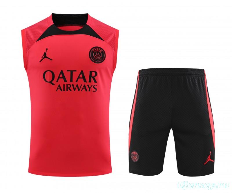 23-24 PSG Carmine Vest Jersey+Shorts