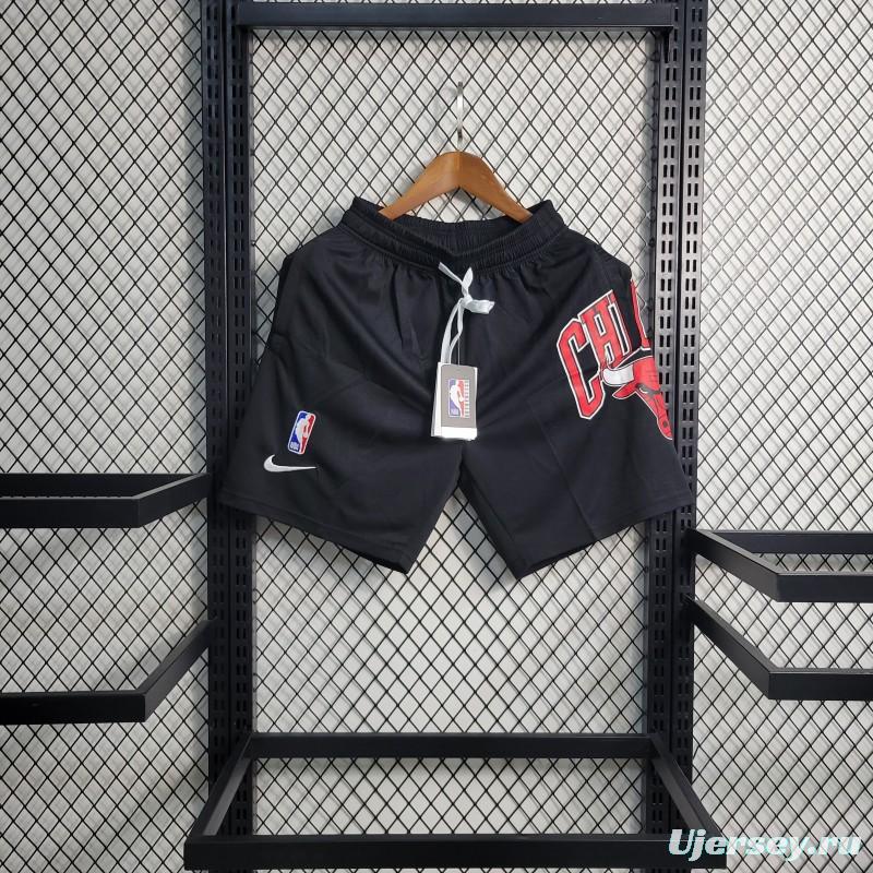 23 24 NBA Bulls Black Shorts