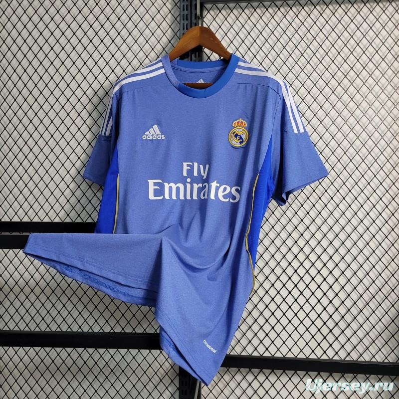 Retro 13-14 Real Madrid Away Blue Jersey