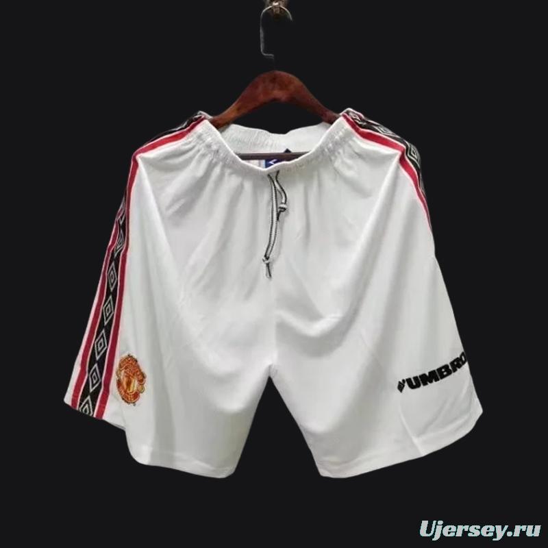 Retro 98/99 Manchester United Home Shorts