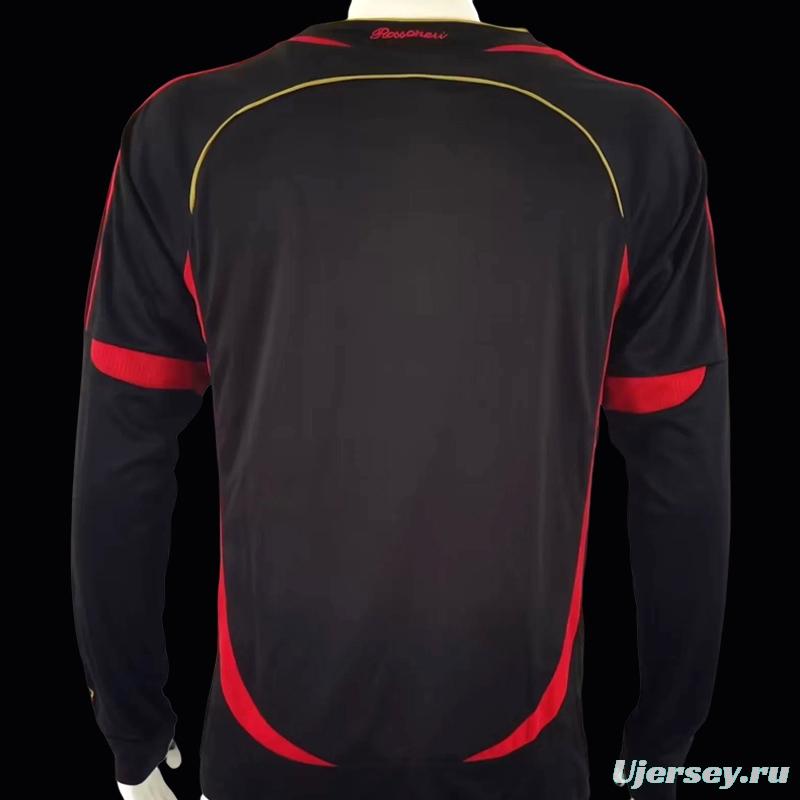 Retro 06/07 AC Milan Third Black Long Sleeve Jersey