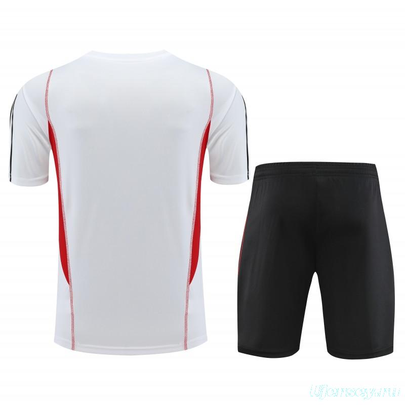 23-24 Sao Paulo White Short Sleeve Jersey+Shorts