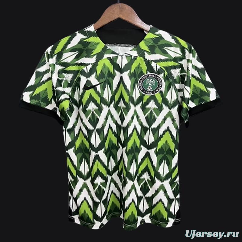 2023 Nigeria Training Jersey Green Special Jersey