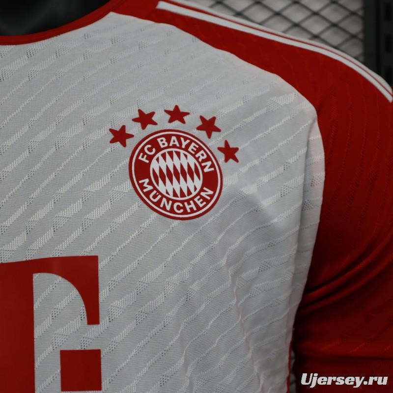 Player Version 23/24 Bayern Munich Home Long Sleeve Jersey