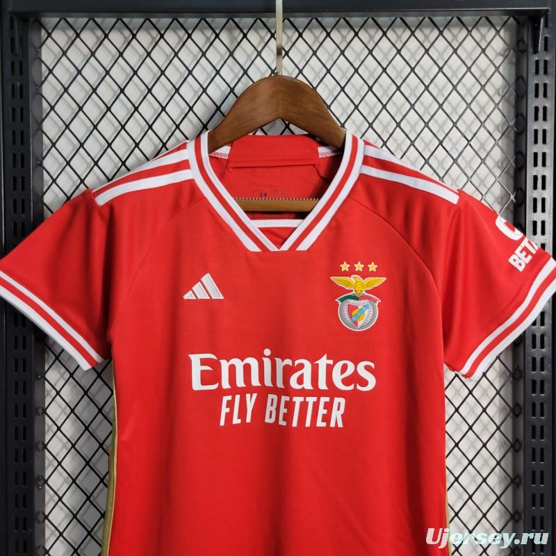 23-24 KIDS Benfica Home Jersey Size 16-28