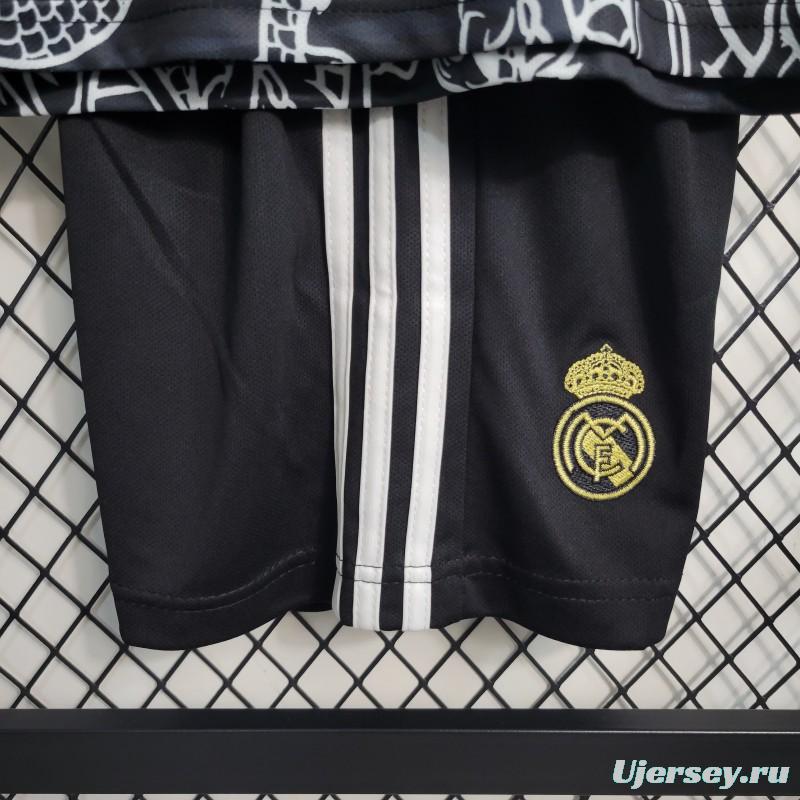 23-24 Kids Real Madrid Special Edition Black Dragon Jersey Size 16-28