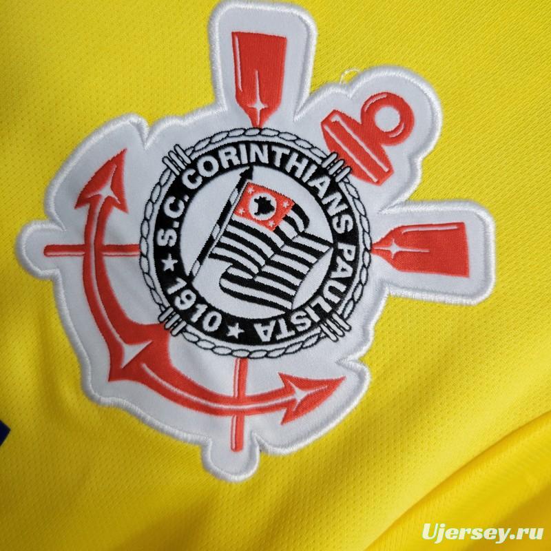 Retro 14-15 Corinthians Goalkeeper Yellow Jersey