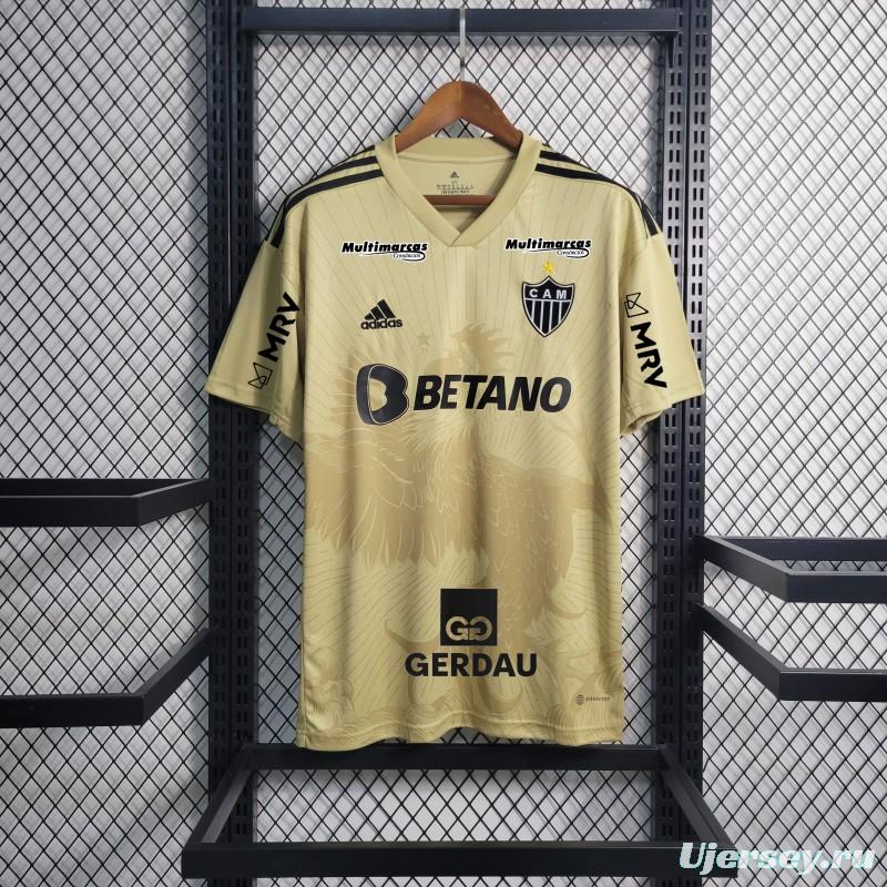 22-23 Atletico Mineiro Third Yellow Jersey+ All Sponsor