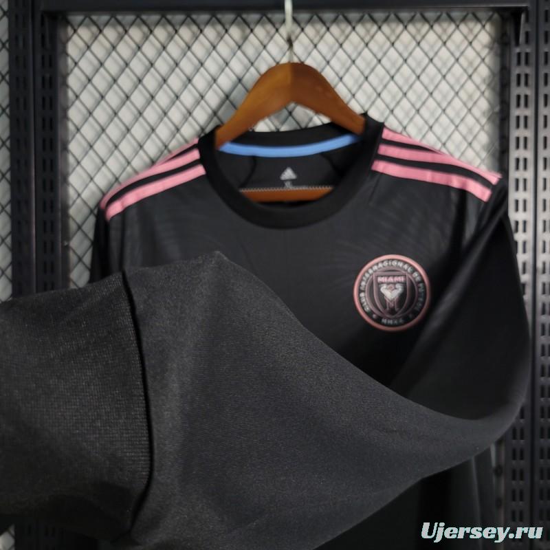 23/24 Inter Miami Away Long Sleeve Black Jersey