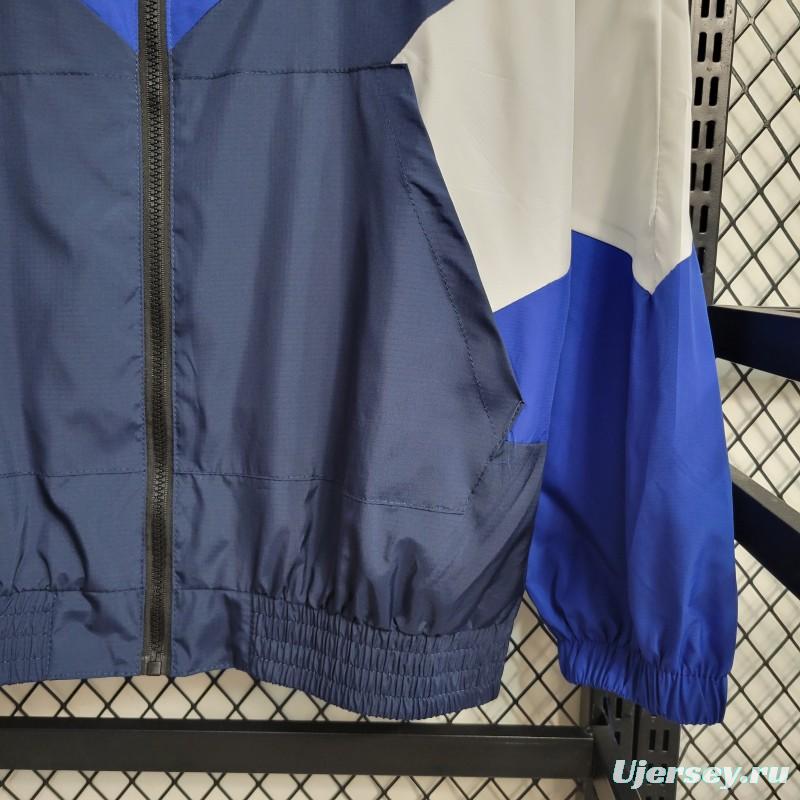 23-24 Chelsea Navy Blue Windbreaker