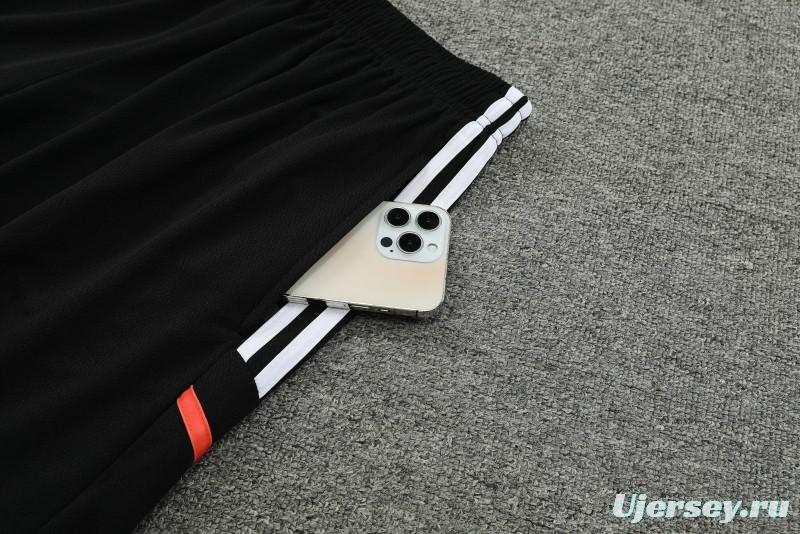 23-24 Juventus Black White Short Sleeve+Shorts