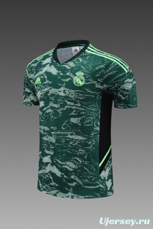 23 24 Real Madrid Green Short Sleeve+Shorts