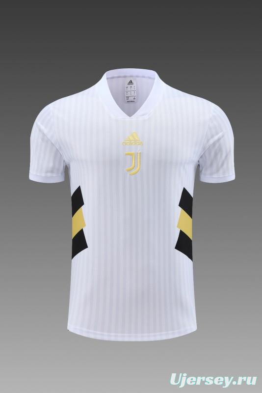 23 24 Juventus White Remake Icon Short Sleeve+Shorts