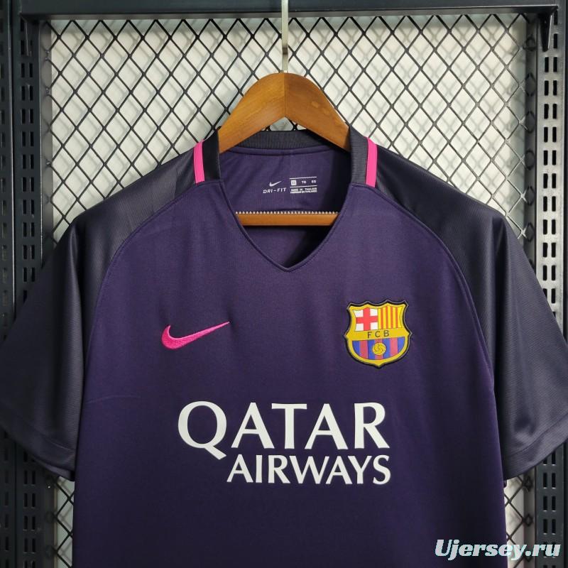 Retro 16-17 Barcelona Away Purple Jersey