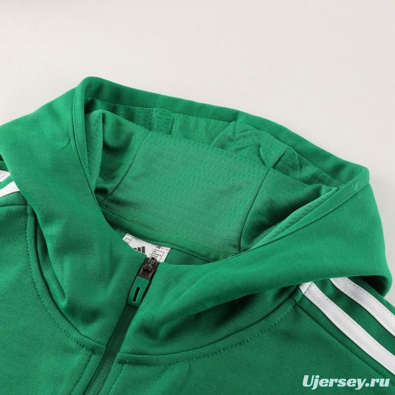 2023 Adidas Green Hoodie Full Zipper Jacket +Pants