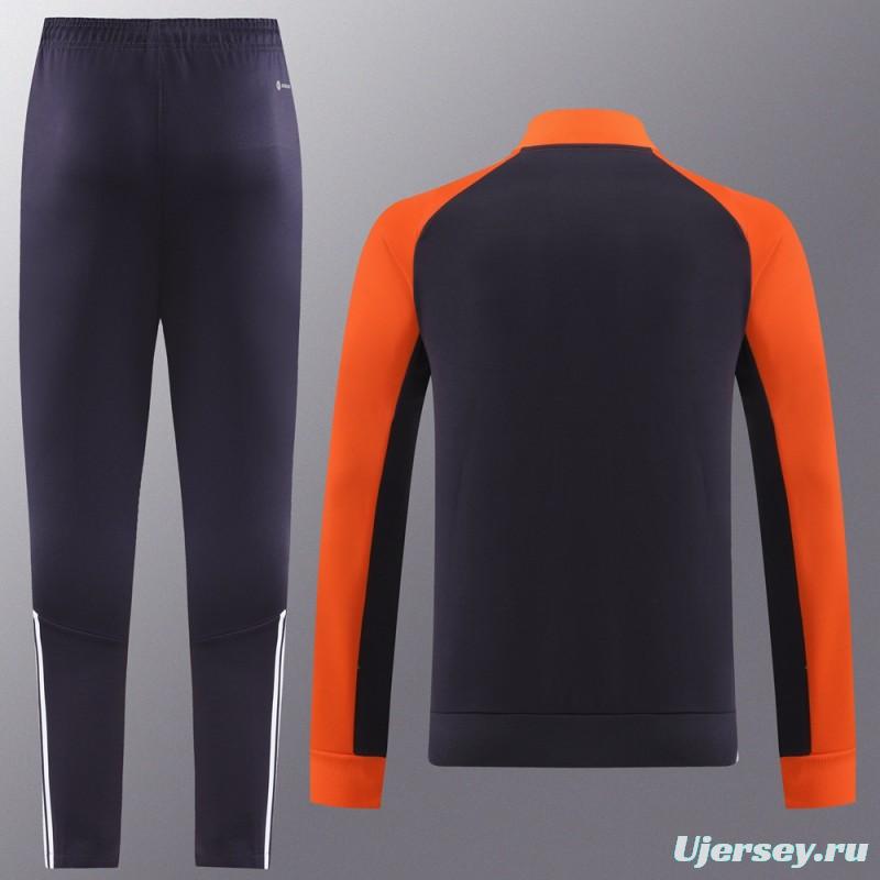 23/24 Adidas Orange/Navy Full Zipper +Pants