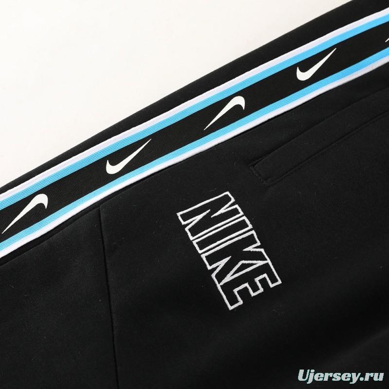 23/24 NIKE Black/Blue Full Zipper Hooide Jacket+Pants