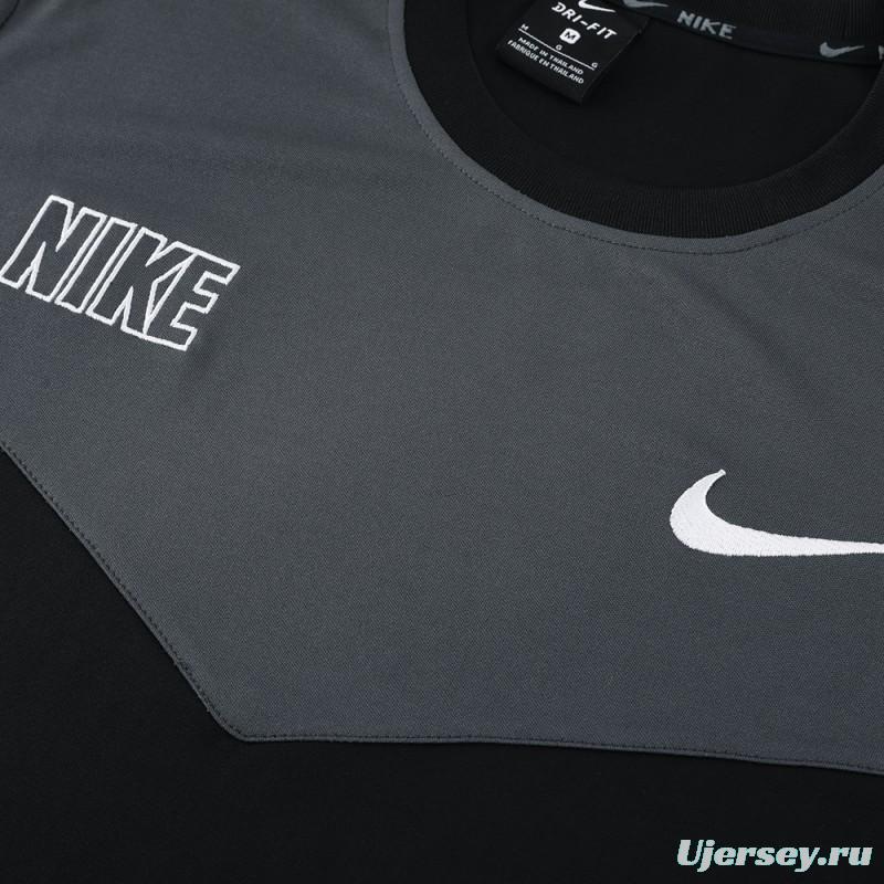 23/24 NIKE Black/Grey Short Sleeve Jersey+Pants