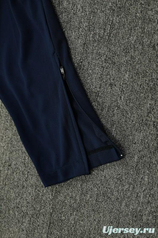 23/24 Al-Nassr Black/Blue Half Zipper Jacket +Pants