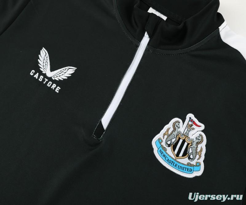 23/24 Newcastle United Black Half Zipper Jacket+Pants