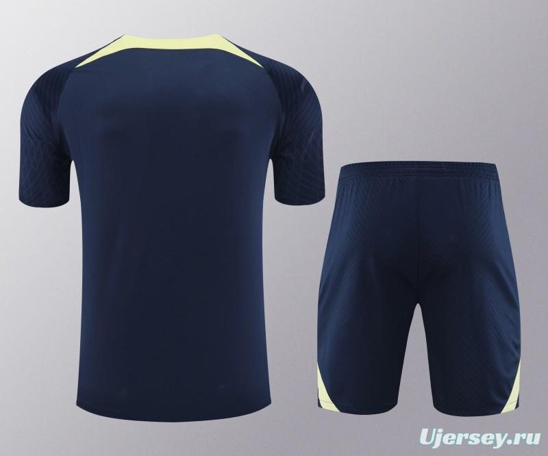 24/25 Club America Navy Short Sleeve Jeresy+Shorts