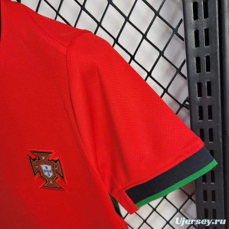 2024 Kids Portugal Home Jersey