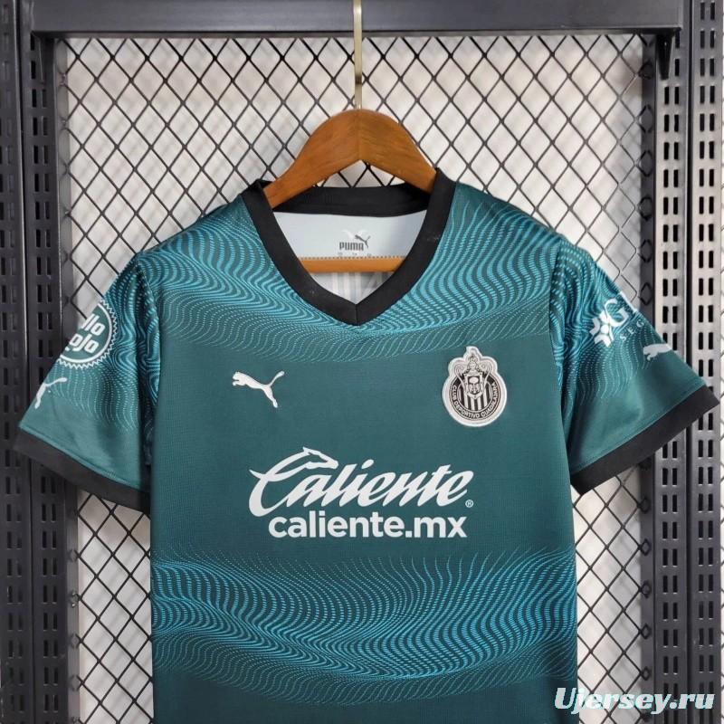 23/24 Kids Chivas Guadalajara Green Jersey