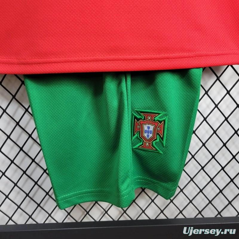 2024 Kids Portugal Home Jersey