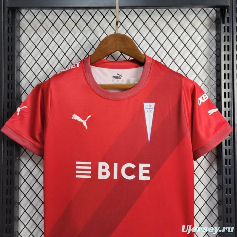 24/25 Kids Deportivo Universidad Catolica Away Red Jersey