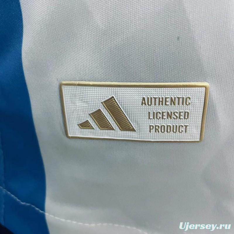 Player Version 2024 Argentina Long Sleeve Home Jersey