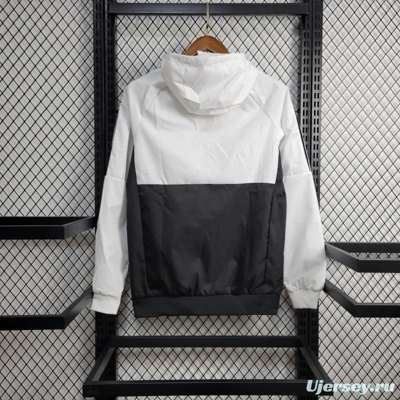 24/25 Belgium Black White Windbreaker