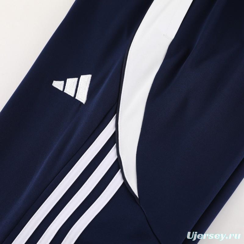 2024 Adidas Blue Half Zipper Jacket+Pants