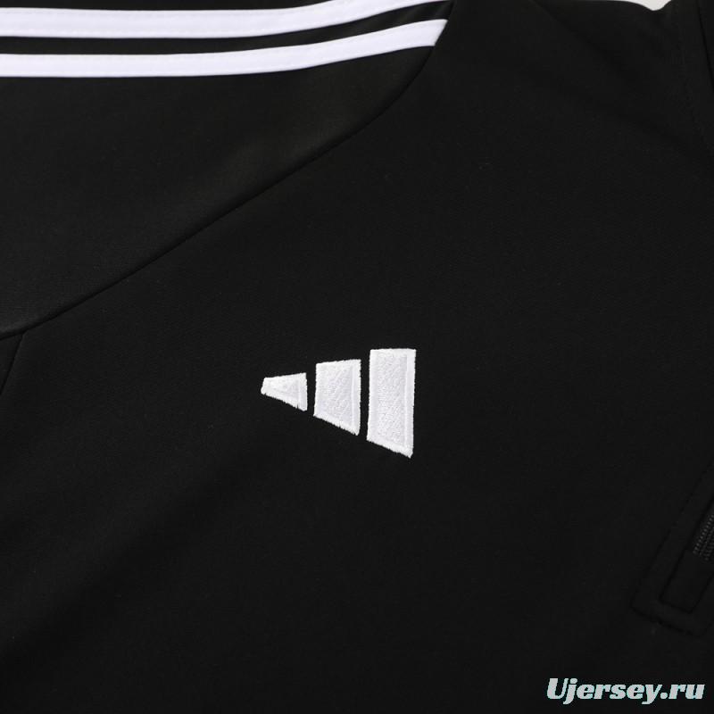 2024 Adidas Black Half Zipper Jacket+Pants