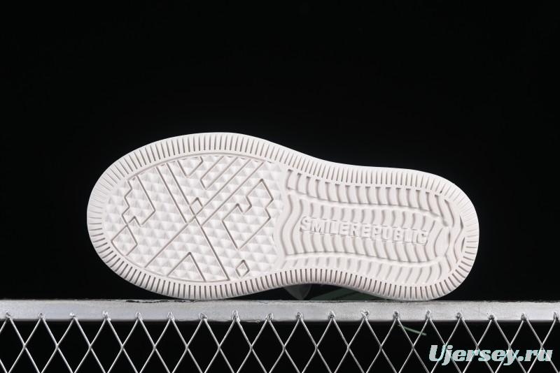 SMILEREPUBLIC Mint Manbo Light Blue Checkered Open Smile Platform Canvas Shoes - G.D4