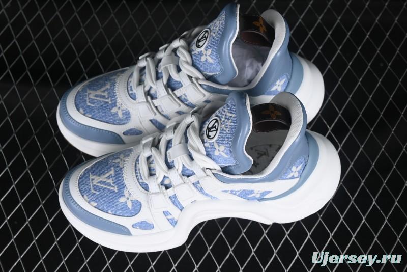 Louis Vuitton Archlight Sneakers with Wave-shaped Sole and Oversized Tongue - MBJ0