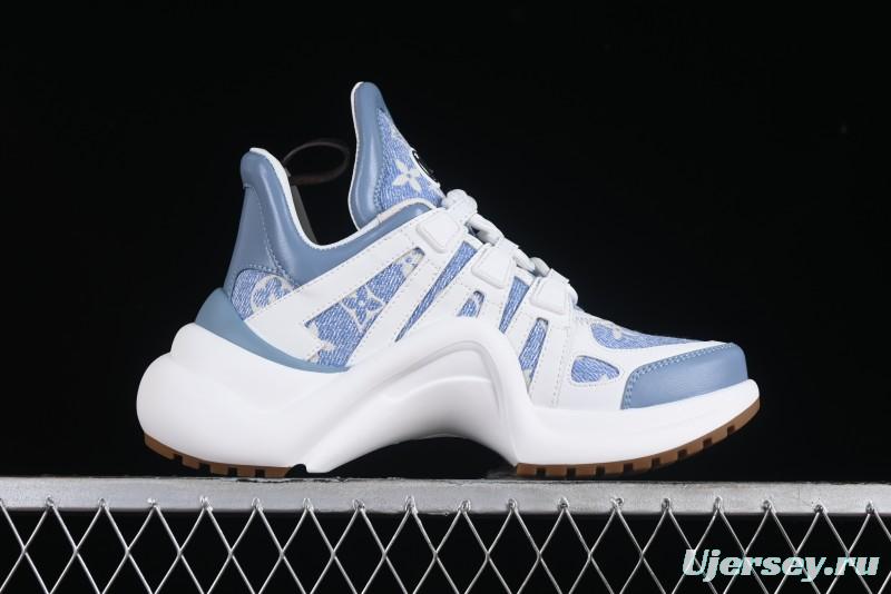 Louis Vuitton Archlight Sneakers with Wave-shaped Sole and Oversized Tongue - MBJ0