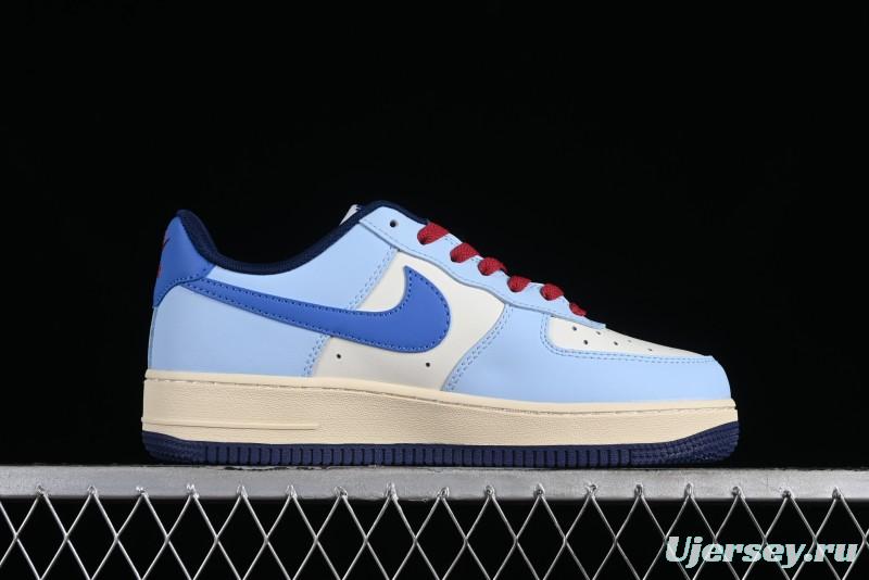 Nike Air Force 1'07 Low "Joker Red" Clown Red Custom Casual Sneakers