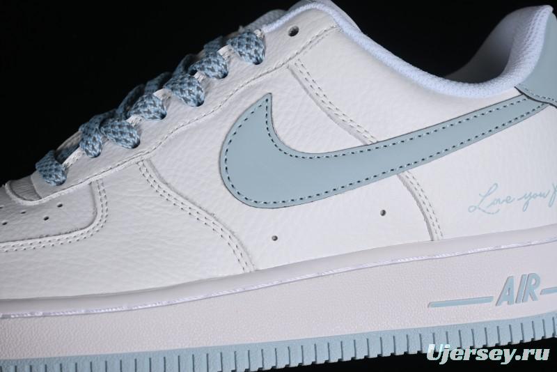 Nike Nocta x Nike Air Force 1 '07 Low "Certified Lover Boy" Ice Blue Classic Low-Top Casual Sneakers - LO1718-061