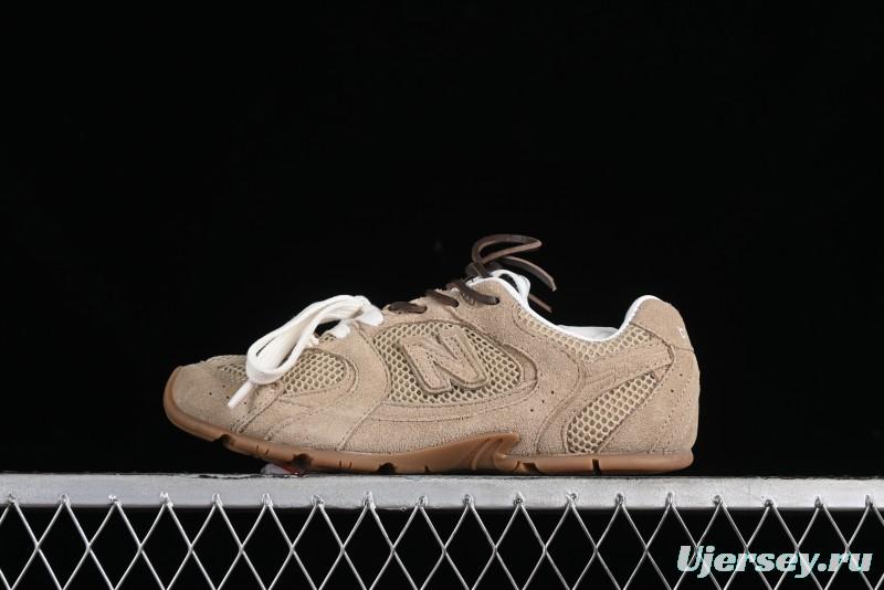 Miu Miu x New Balance 530 Low-Top Retro Running Sneakers with Dual Lace Design - G.D4