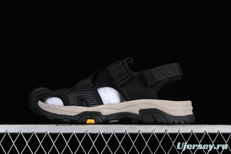 ECCO Offroad Series 2024 Summer Men's Casual Sandals with Soft Leather Upper and Mesh Panels - 63131501001