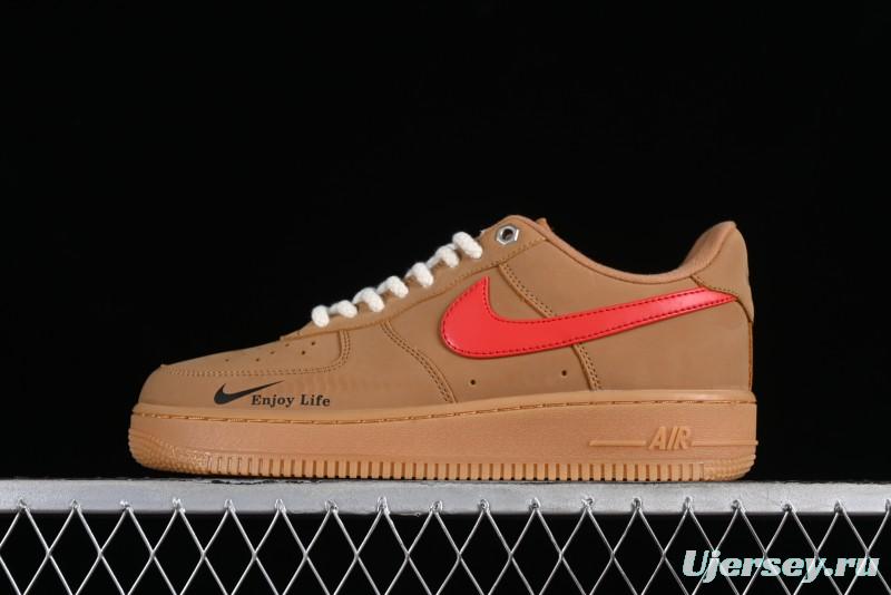 Nike Air Force 1 '07 Low Wheat Color Low-Top Sneakers - FZ7372-300