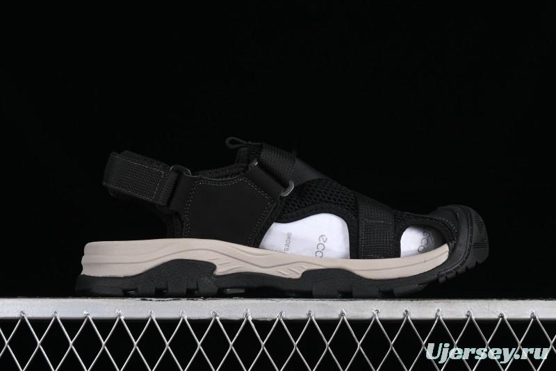 ECCO Offroad Series 2024 Summer Men's Casual Sandals with Soft Leather Upper and Mesh Panels - 63131501001