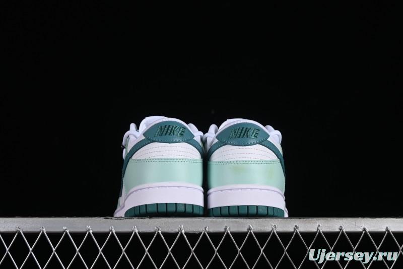 Nike SB Dunk Low White Green Skateboarding Shoes - FD9911-101