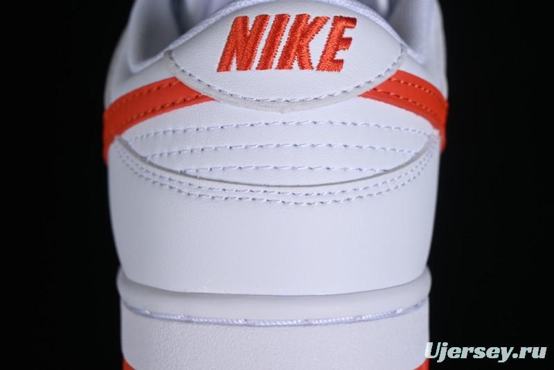 Nike SB Dunk Low White Orange Low-Top Casual Skateboarding Shoes - DV0831-103