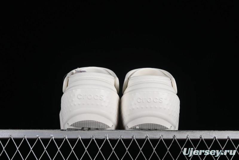 Crocs Classic Clog Retro Beach Sandals with Adjustable Heel Strap and Thick Sole - B.D4