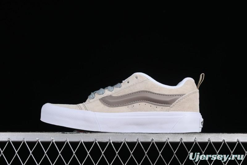 Vans Classics Knu Skool Cream Coffee Chunky Tongue Platform Sneakers - VN0009QCJD8