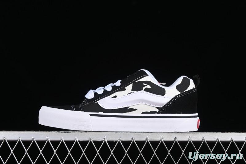 Vans Classics Knu Skool Cow Print Chunky Tongue Skate Shoes - VN0009QCB9P