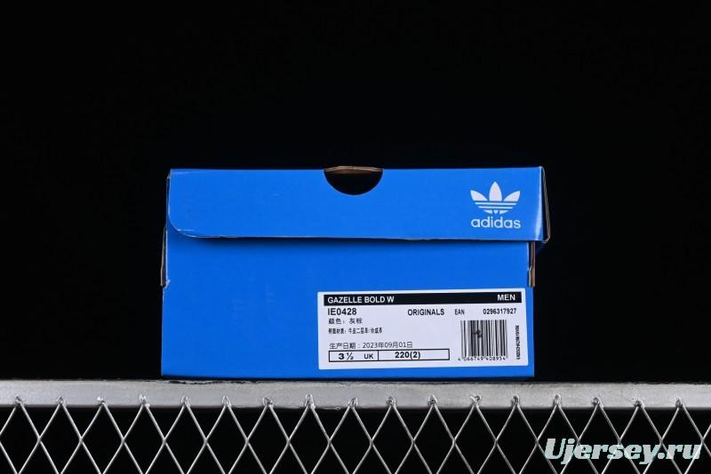 Adidas Originals Gazelle Bold IE0428 Low-Top Sneakers with Thick Sole for Casual Wear, Anti-Slip and Durable - IE0428