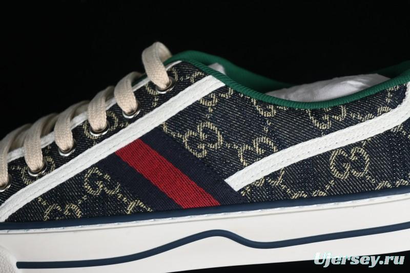 Gucci Tennis 1977 Print Sneaker Retro Casual Canvas Shoes - 02JPO9064